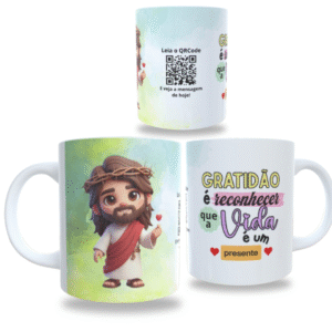Caneca Jesus Interativa com QR Code