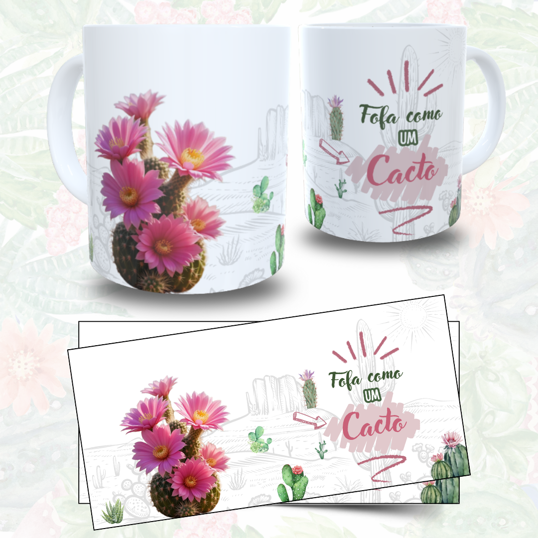 Caneca Cactos