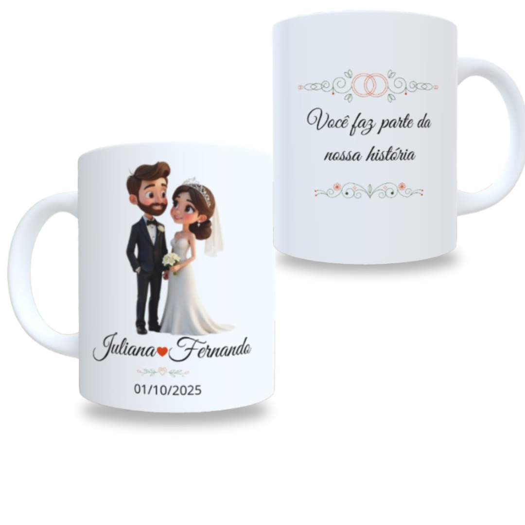 caneca para casamento
