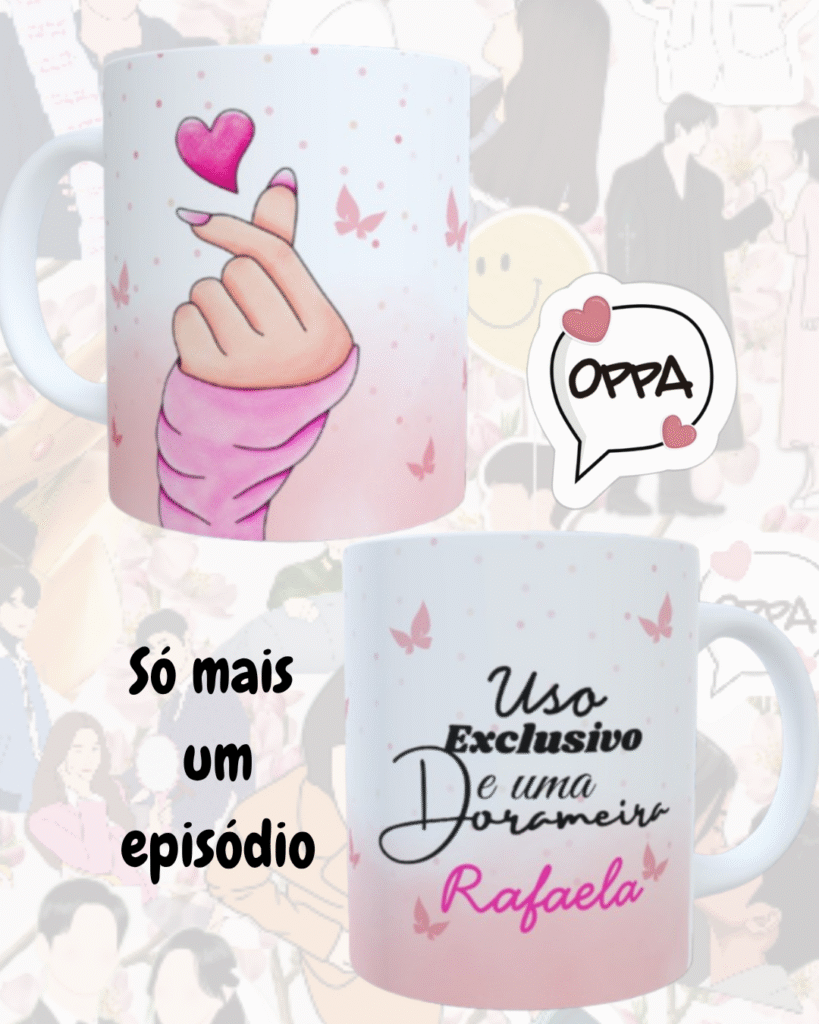 Caneca personalizada para fãs de Dorama