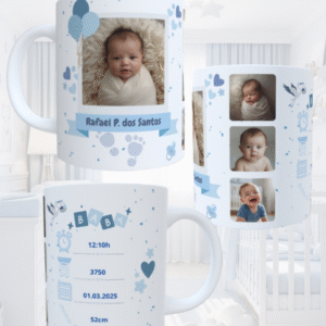 Caneca personalizada recém nascido