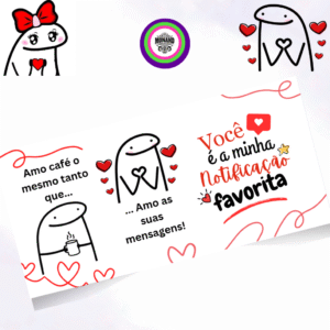 Caneca Romântica Café | Amo Café Igual Você | Presente Criativo Namorados | Cerâmica 325ml